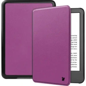 Bizon Case Tab Croc Amazon Kindle 12 2024 / 11 2022 dark purple