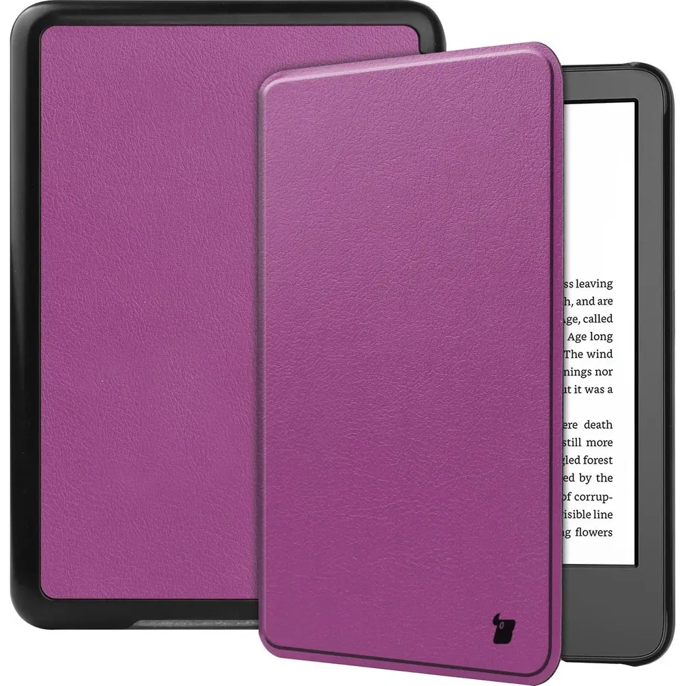 Etui Bizon Case Tab Croc do Amazon Kindle 12 2024 / 11 2022 ciemnofioletowe