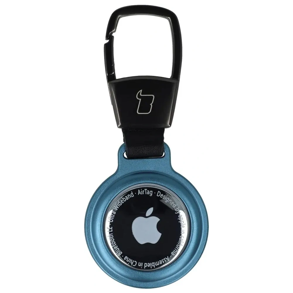 Etui Bizon Case Locator Magnetic do Apple AirTag niebieskie