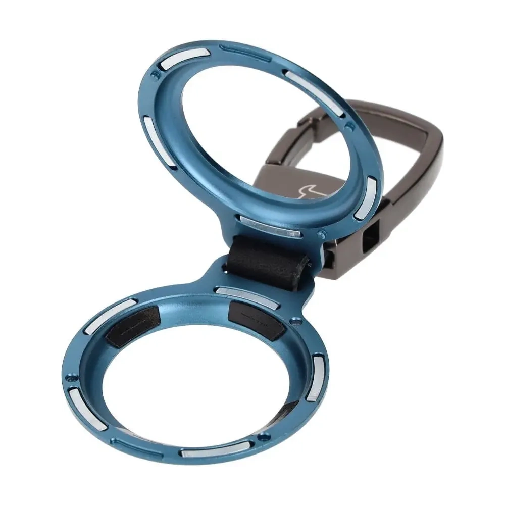 Etui Bizon Case Locator Magnetic do Apple AirTag niebieskie