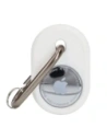 Etui Bizon Case Locator Travel do Apple AirTag białe
