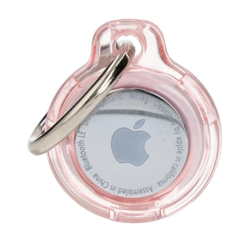 Kup Etui Bizon Case Locator Keychain do Apple AirTag przezroczysto-różowe - BIZ7 - {ean13} - Sklep Home Screen