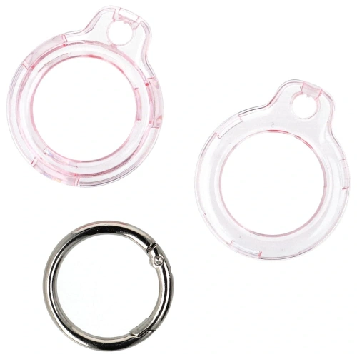 Buy Bizon Case Locator Keychain Apple AirTag clear-pink - BIZ7 - {ean13} - Home Screen Store Europe