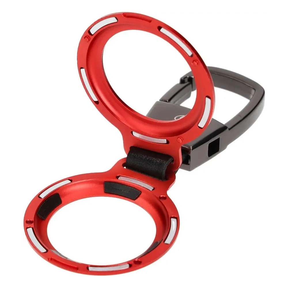 Etui Bizon Case Locator Magnetic do Apple AirTag czerwone