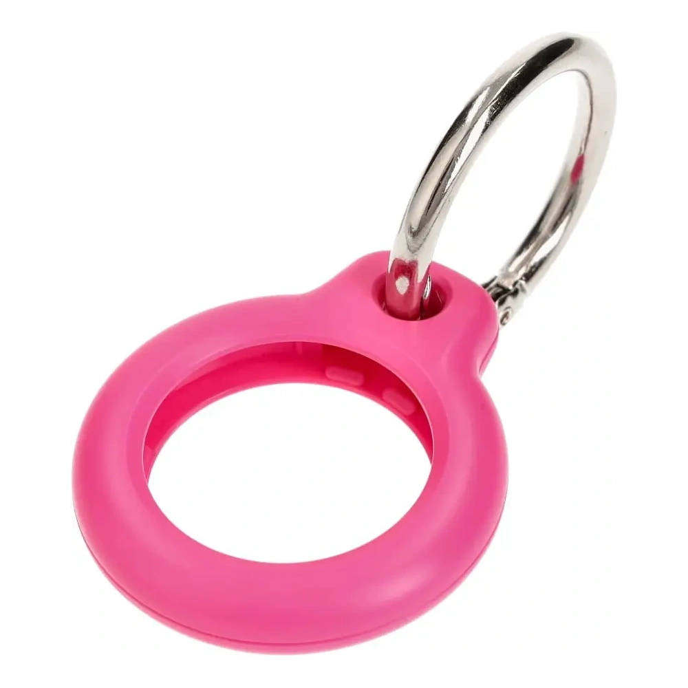 Etui Bizon Case Locator Keychain do Apple AirTag różowe