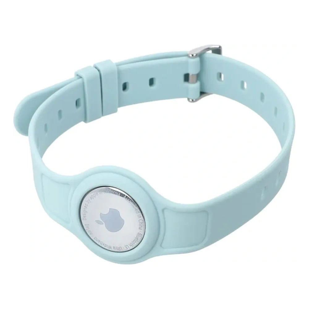 Etui Bizon Case Locator Pets do Apple AirTag turkusowe