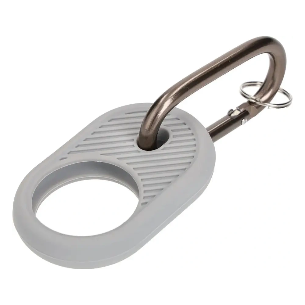 Etui Bizon Case Locator Travel do Apple AirTag szare