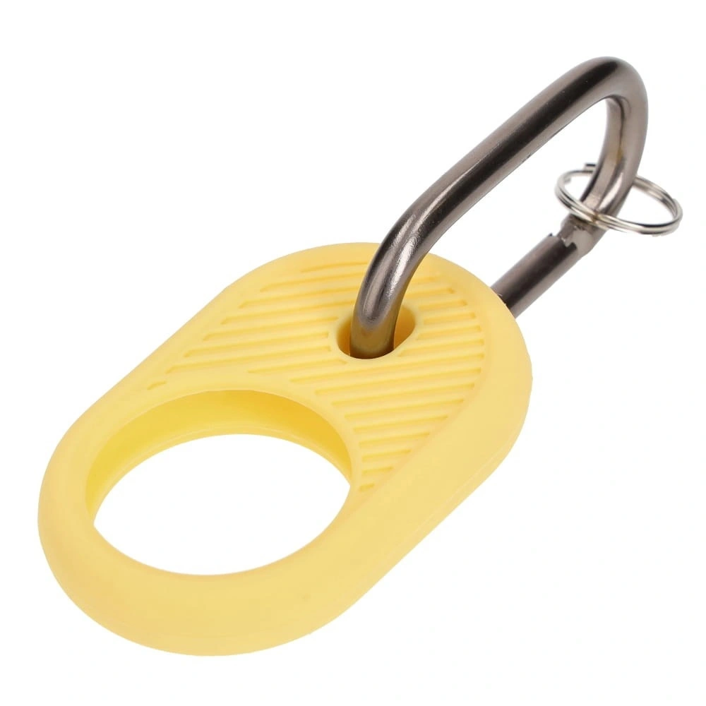 Etui Bizon Case Locator Travel do Apple AirTag żółte