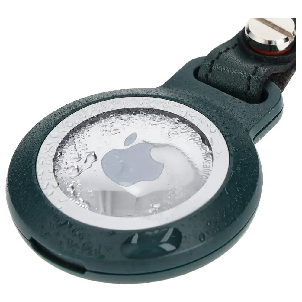 Etui Bizon Case Locator Waterproof do Apple AirTag zielone
