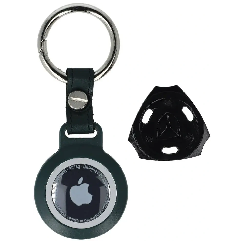 Etui Bizon Case Locator Waterproof do Apple AirTag zielone