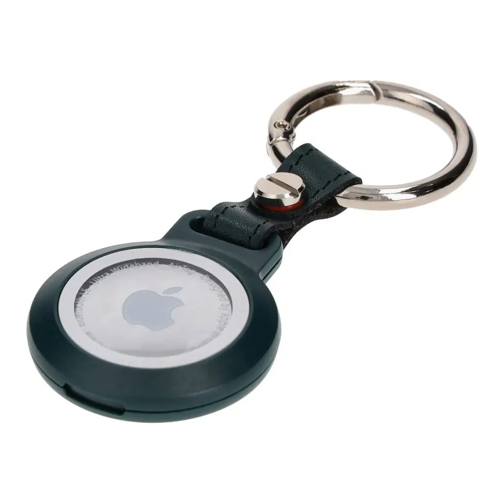 Etui Bizon Case Locator Waterproof do Apple AirTag zielone