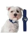 Etui Bizon Case Locator Pets do Apple AirTag granatowe