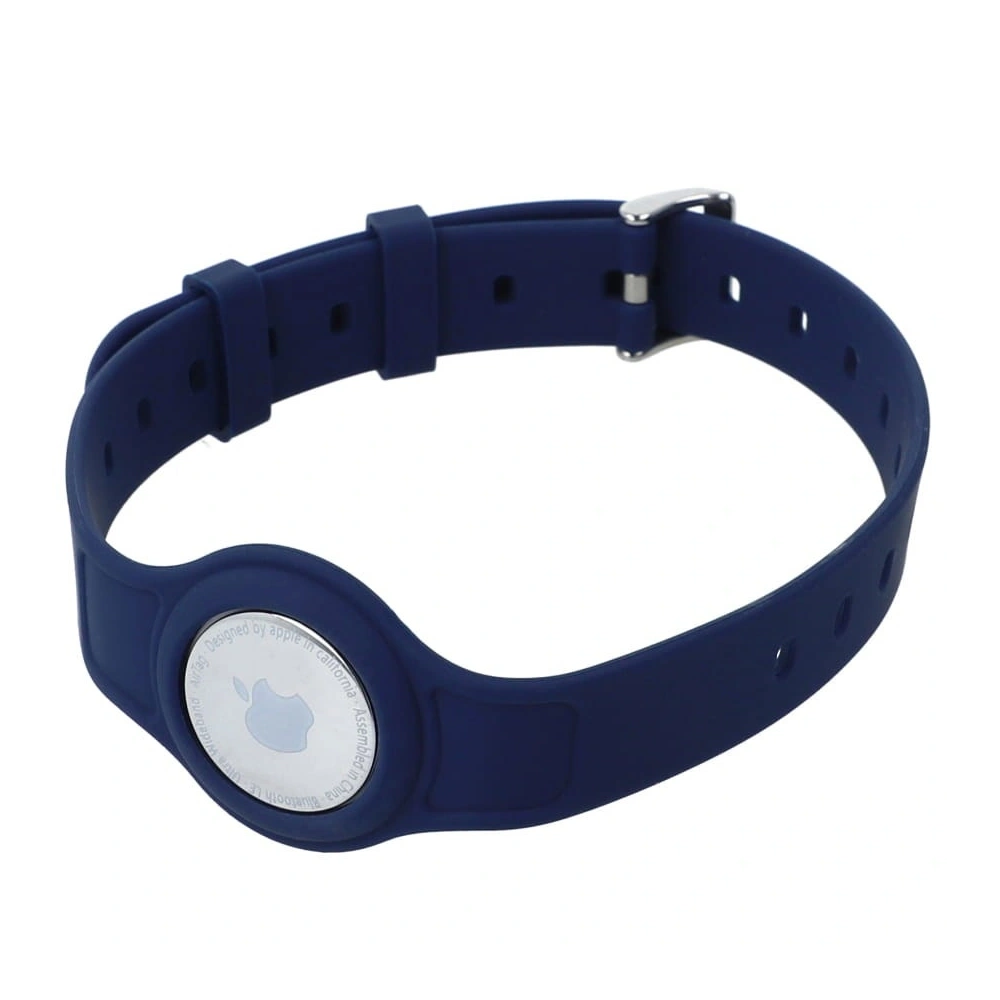 Etui Bizon Case Locator Pets do Apple AirTag granatowe