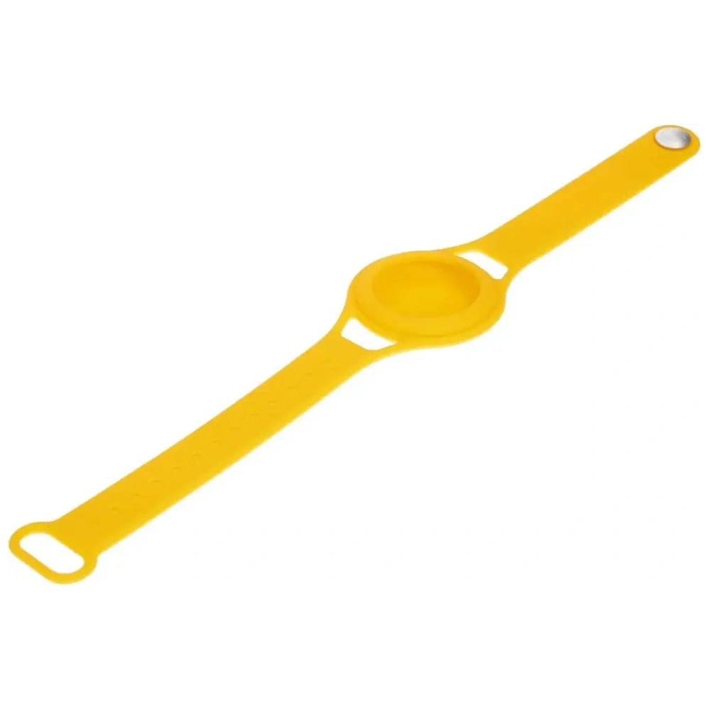 Etui Bizon Case Locator Child do Apple AirTag żółte