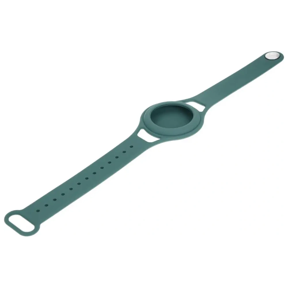 Etui Bizon Case Locator Child do Apple AirTag zielone