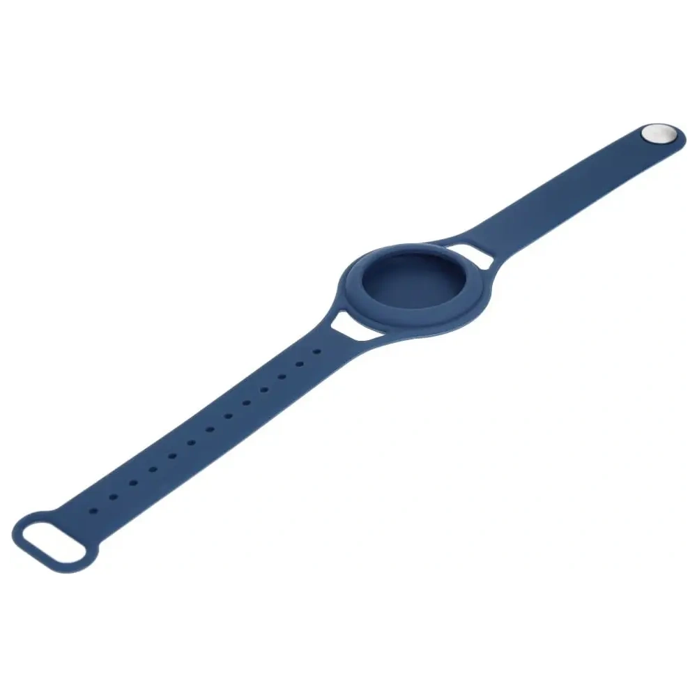 Etui Bizon Case Locator Child do Apple AirTag niebieskie