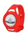Bizon Case Locator Gyermek Apple AirTag piros