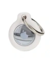 Etui Bizon Case Locator Keychain do Apple AirTag białe