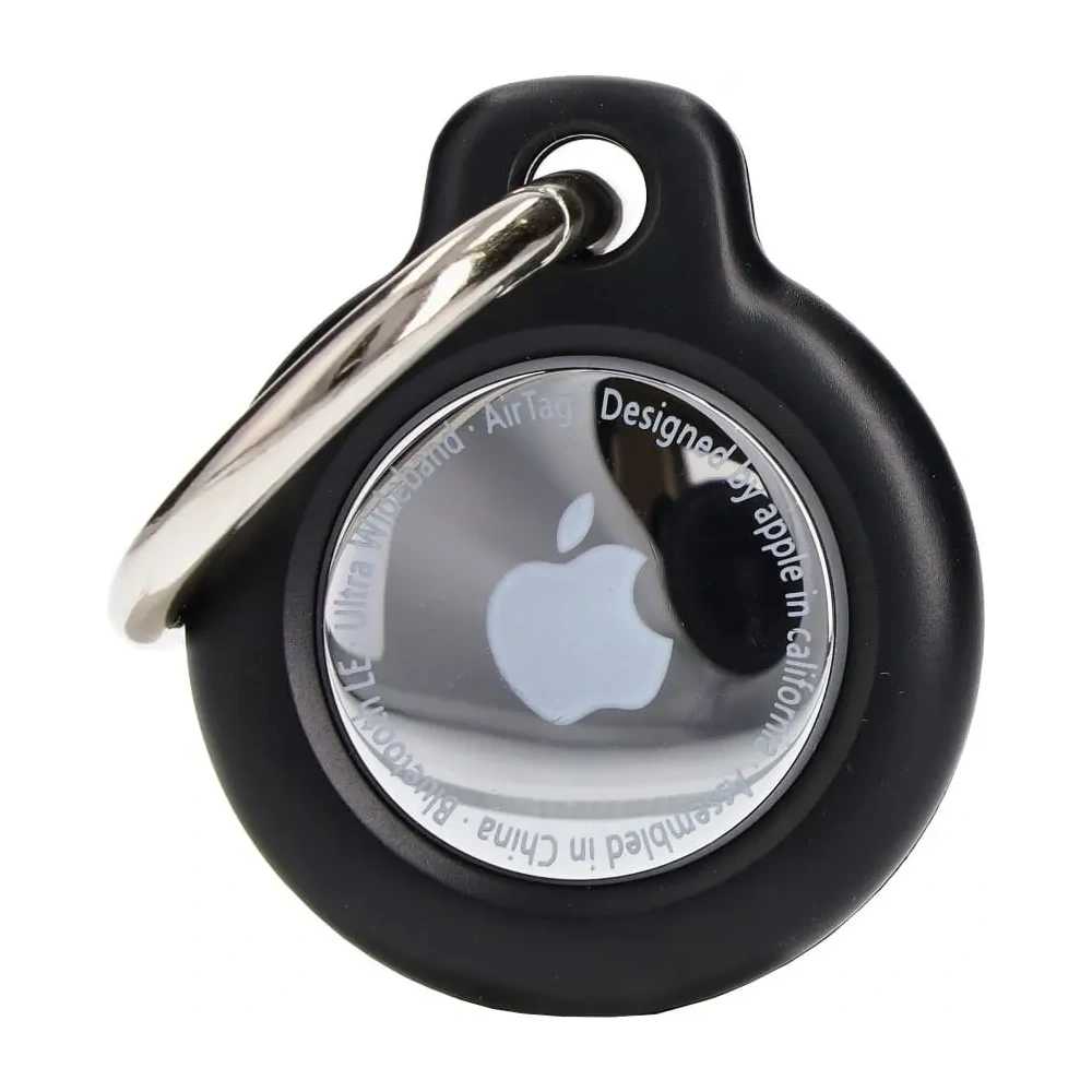 Etui Bizon Case Locator Keychain do Apple AirTag czarne