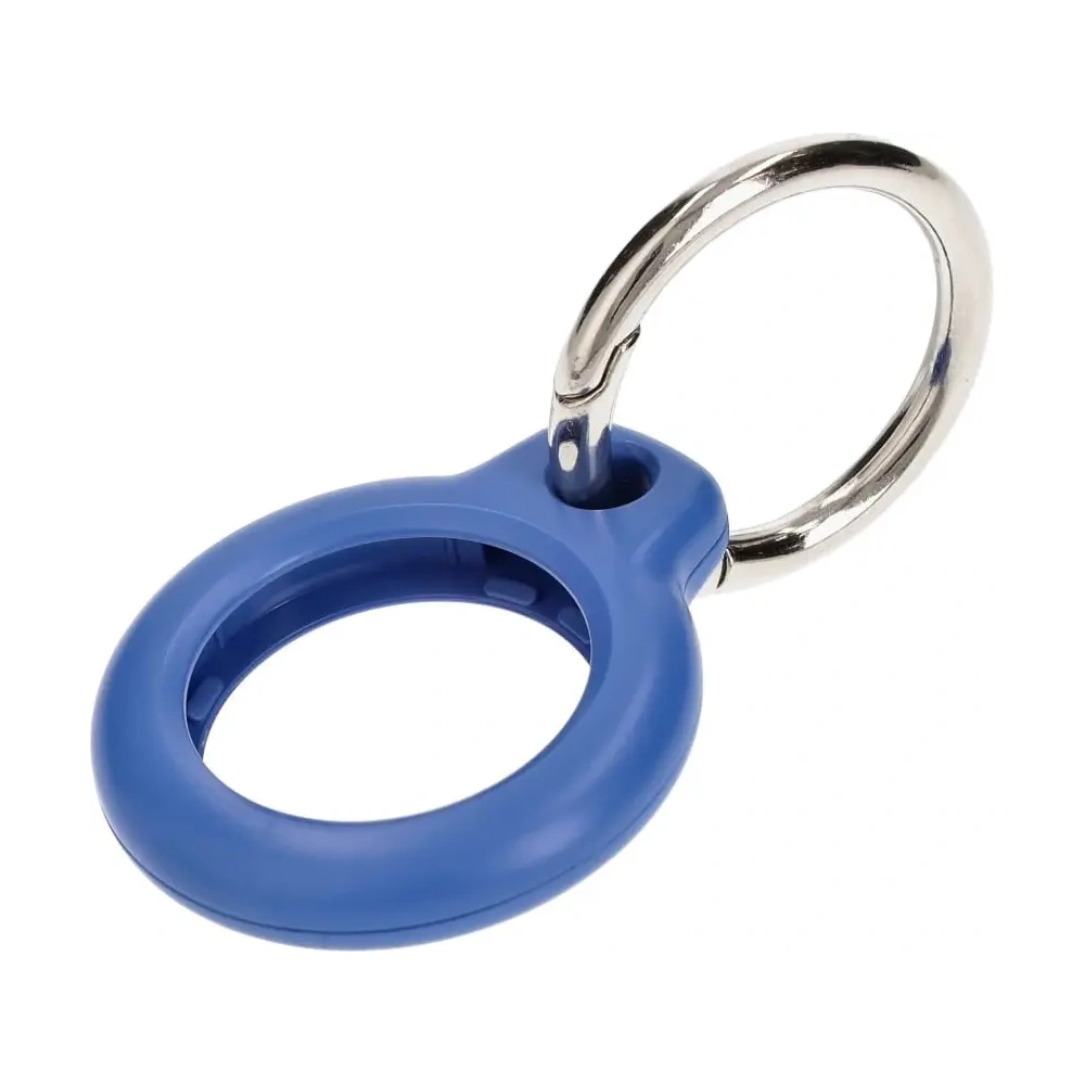 Etui Bizon Case Locator Keychain do Apple AirTag niebieskie