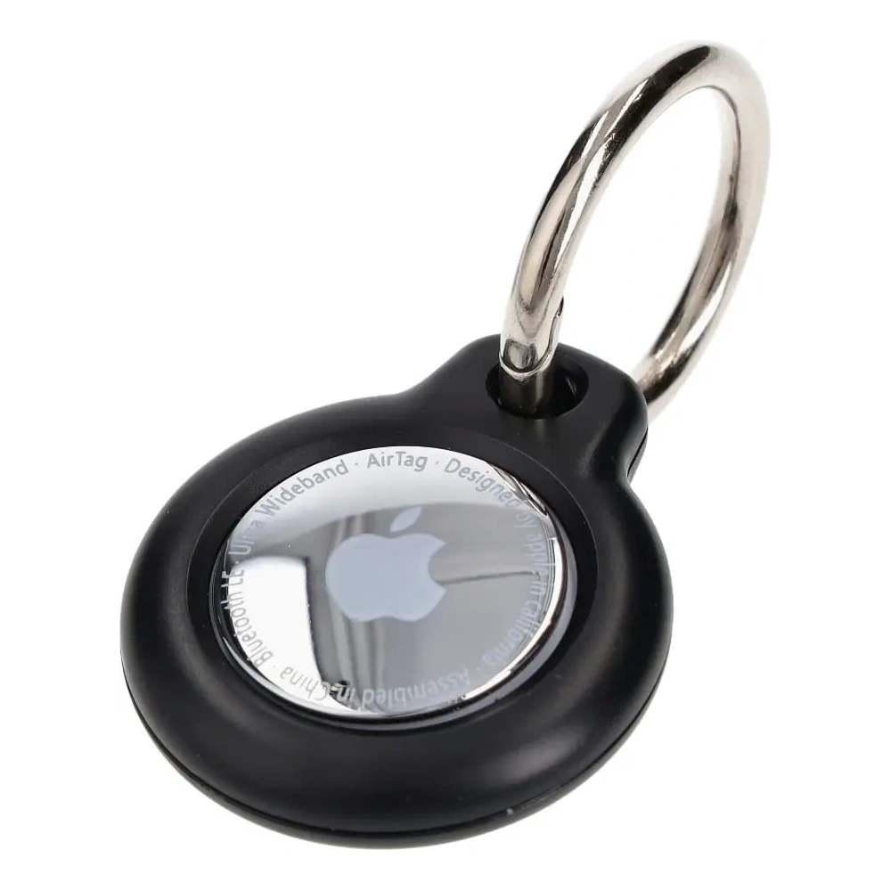 Etui Bizon Case Locator Keychain do Apple AirTag czarne