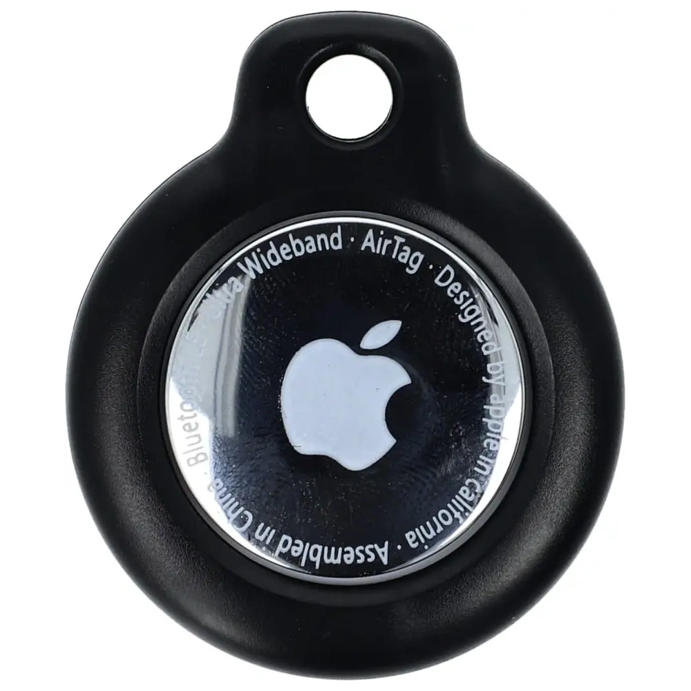 Etui Bizon Case Locator Keychain do Apple AirTag czarne