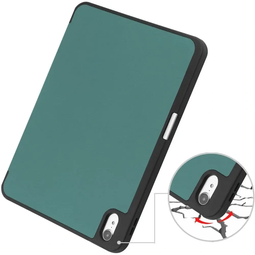 Etui Bizon Case Tab Lizard do Apple iPad 10 10.9 2022 ciemnozielone