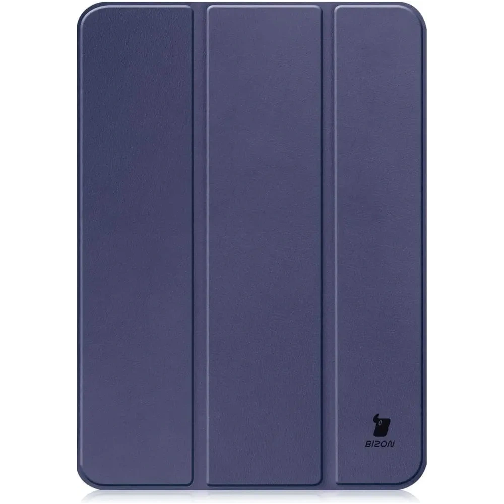 Etui Bizon Case Tab Croc do Apple iPad 10 10.9 2022 granatowe