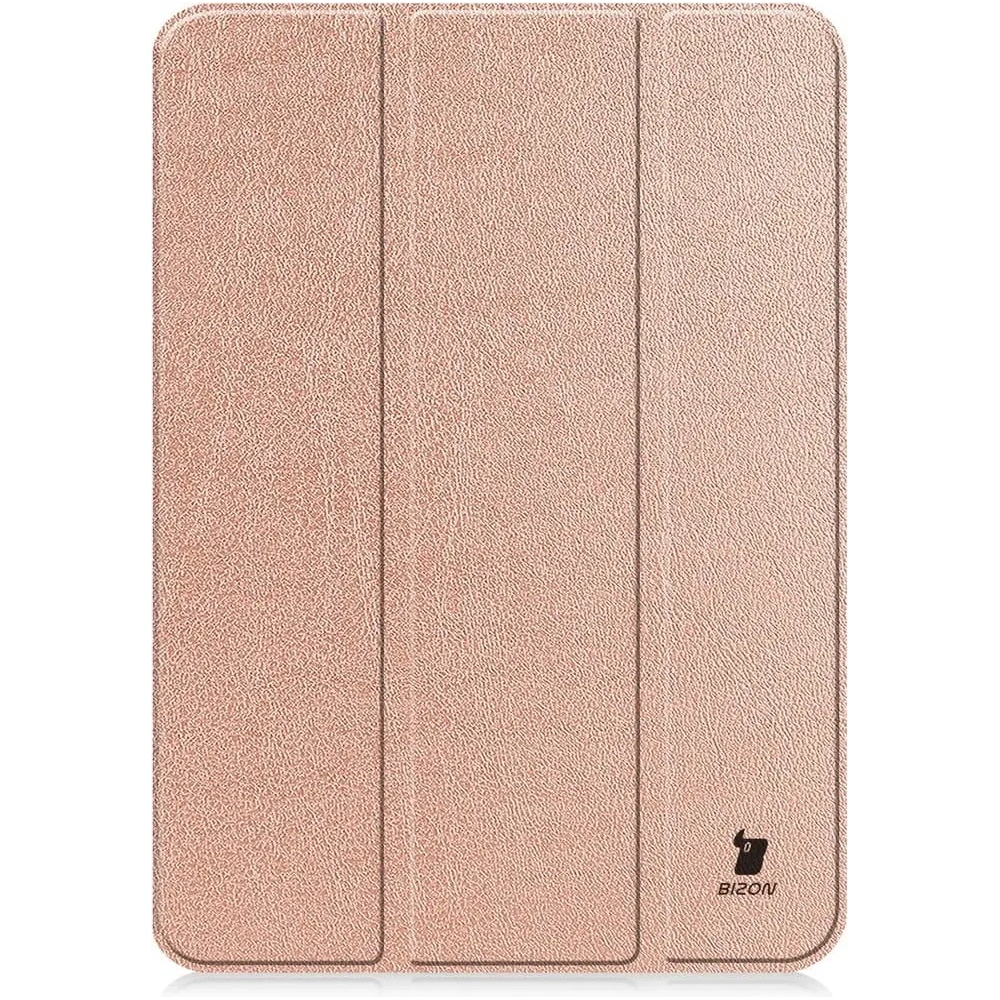 Etui Bizon Case Tab Croc do Apple iPad 10.9" 2022 / 11" 2025 różowozłote