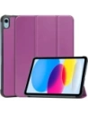 Etui Bizon Case Tab Croc do Apple iPad 10 10.9 2022 ciemnofioletowe