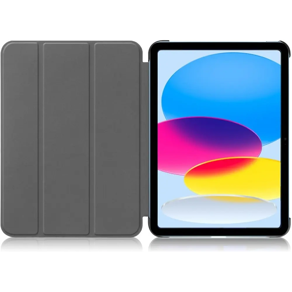 Etui Bizon Case Tab Croc do Apple iPad 10 10.9 2022 ciemnofioletowe