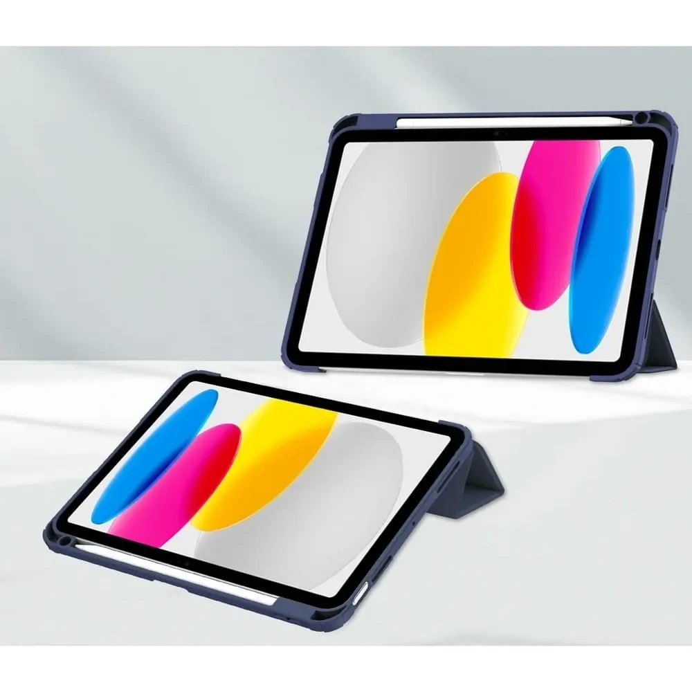 Etui Bizon Case Tab Clear Matt do Apple iPad 10 10.9 2022 granatowe