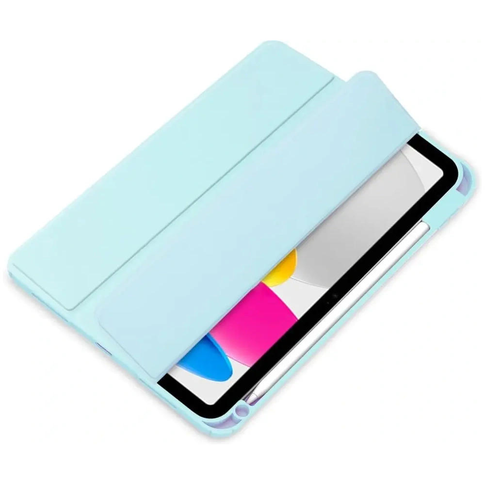 Etui Bizon Case Tab Clear Matt do Apple iPad 10 10.9 2022 błękitne