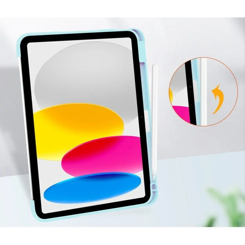 Etui Bizon Case Tab Clear Matt do Apple iPad 10 10.9 2022 błękitne