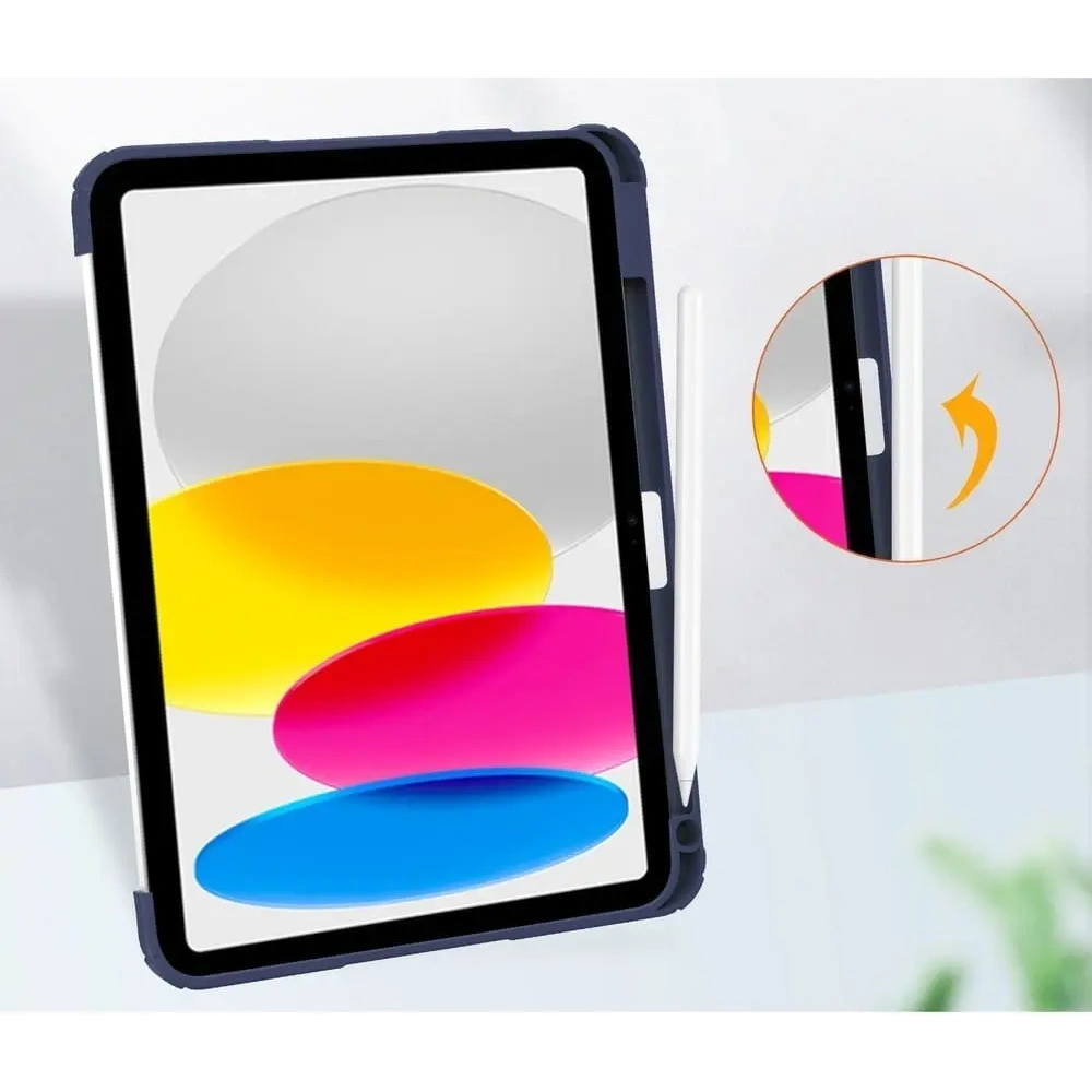 Etui Bizon Case Tab Clear Matt do Apple iPad 10 10.9 2022 granatowe