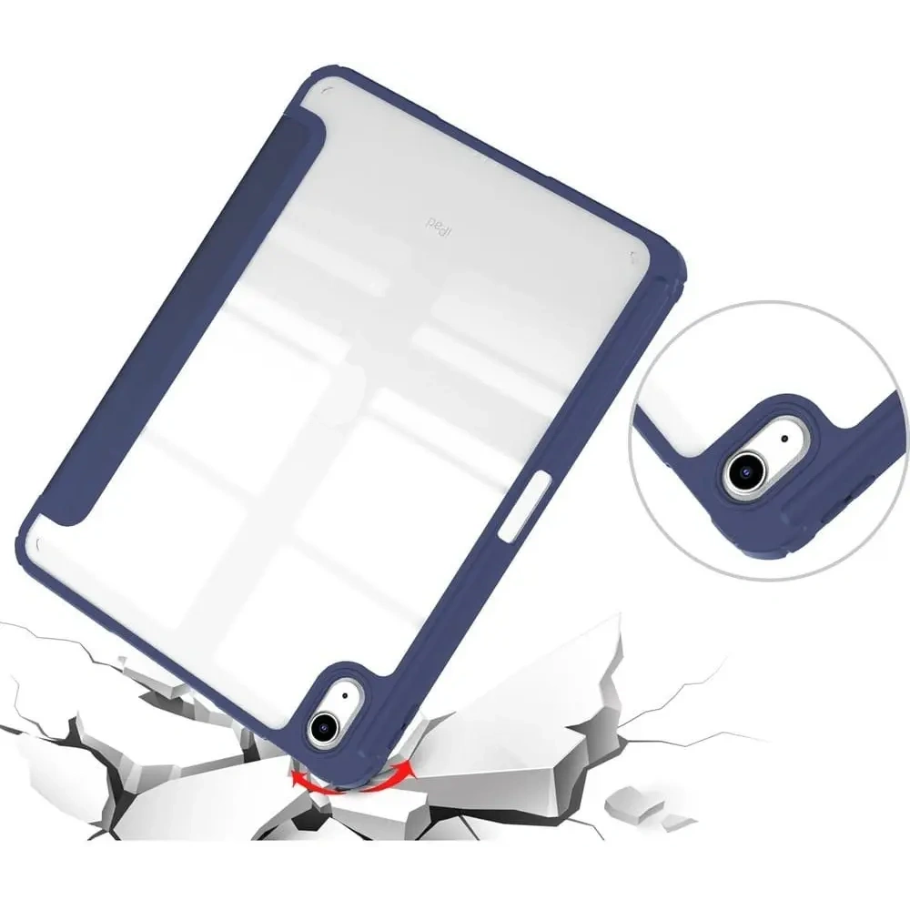 Etui Bizon Case Tab Clear Matt do Apple iPad 10 10.9 2022 granatowe