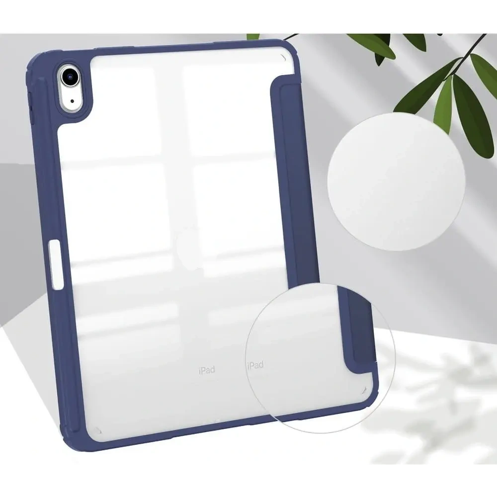 Etui Bizon Case Tab Clear Matt do Apple iPad 10 10.9 2022 granatowe