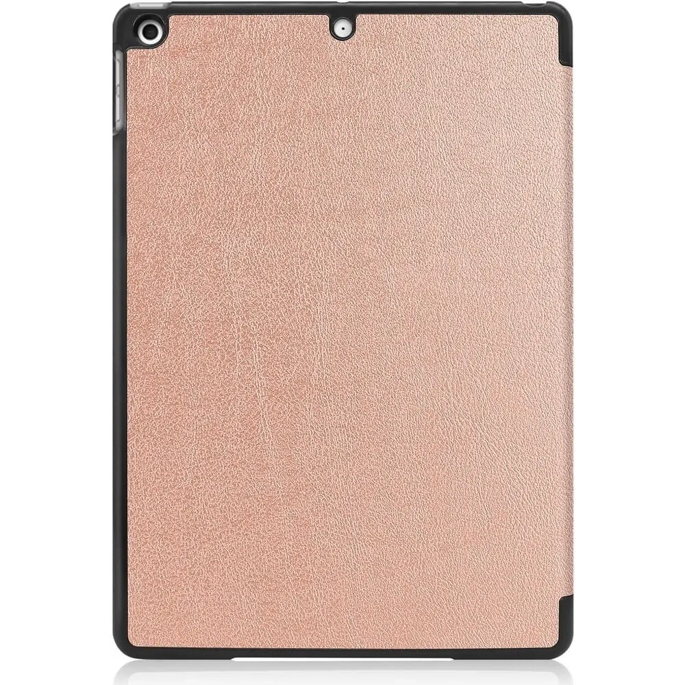 Etui Bizon Case Tab Croc do Apple iPad 9/8/7 10.2 2021/2020/2019 różowozłote