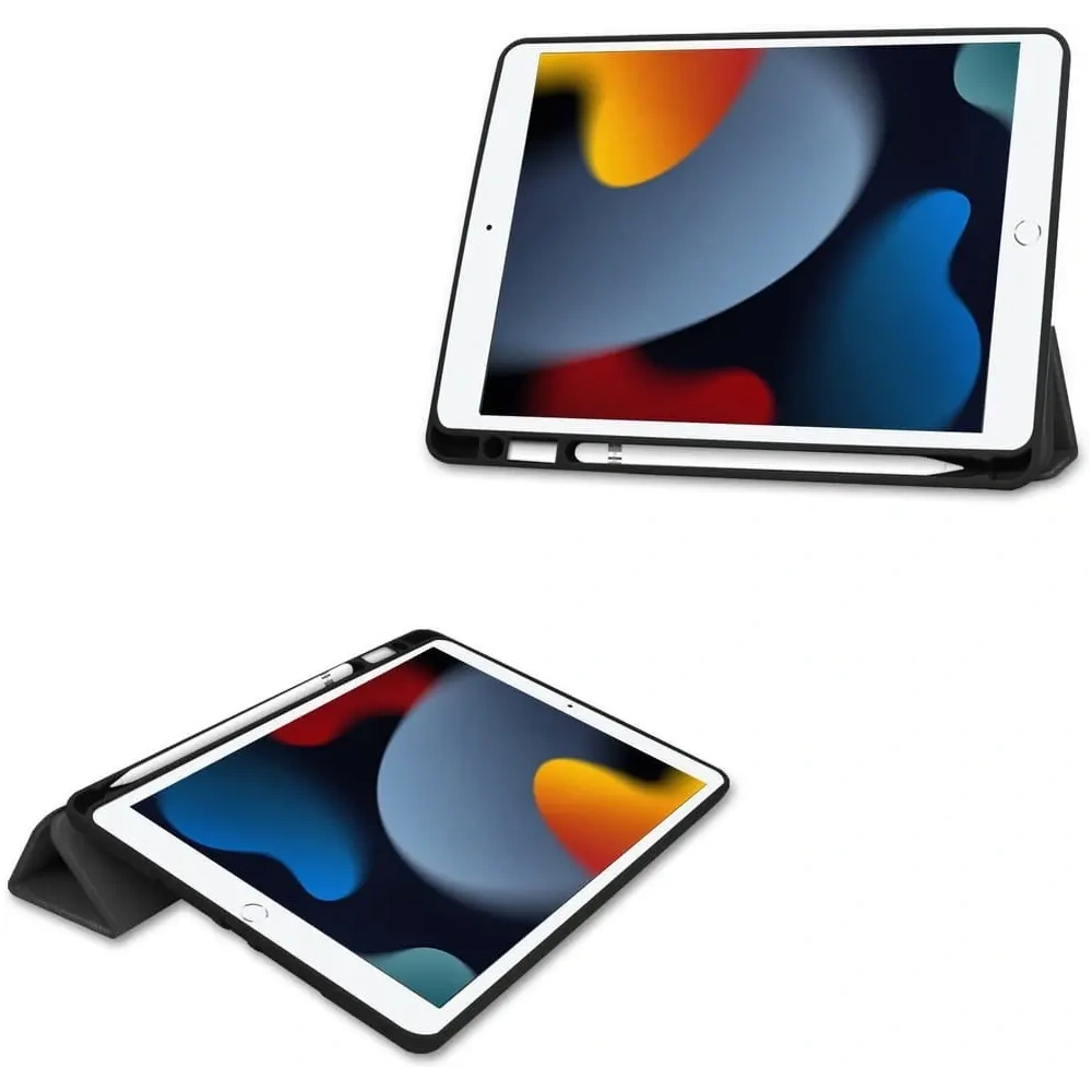 Etui Bizon Case Tab Lizard do Apple iPad 9/8/7 10.2 2021/2020/2019 czarne