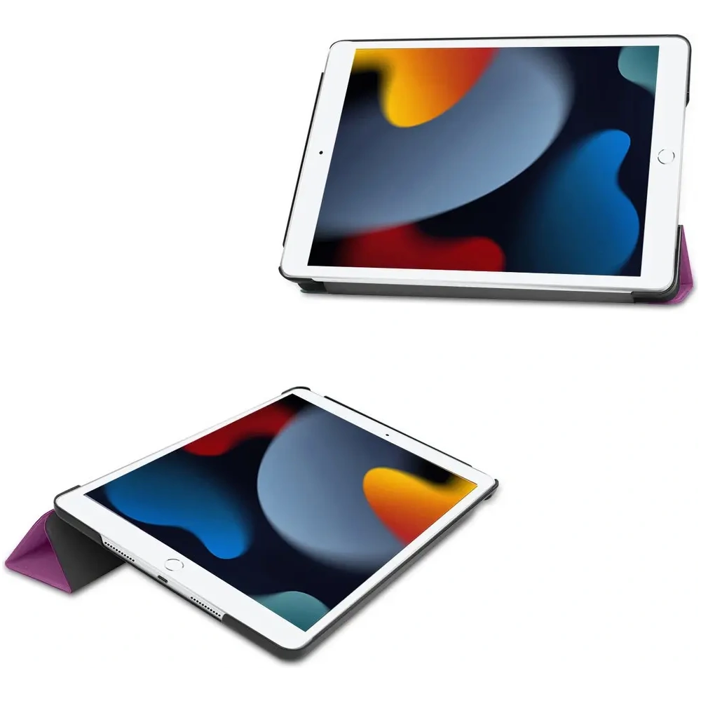 Etui Bizon Case Tab Croc do Apple iPad 9/8/7 10.2 2021/2020/2019 ciemnofioletowe