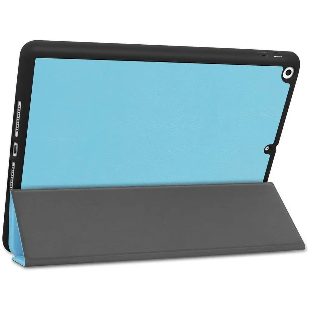 Etui Bizon Case Tab Lizard do Apple iPad 9/8/7 10.2 2021/2020/2019 błękitne