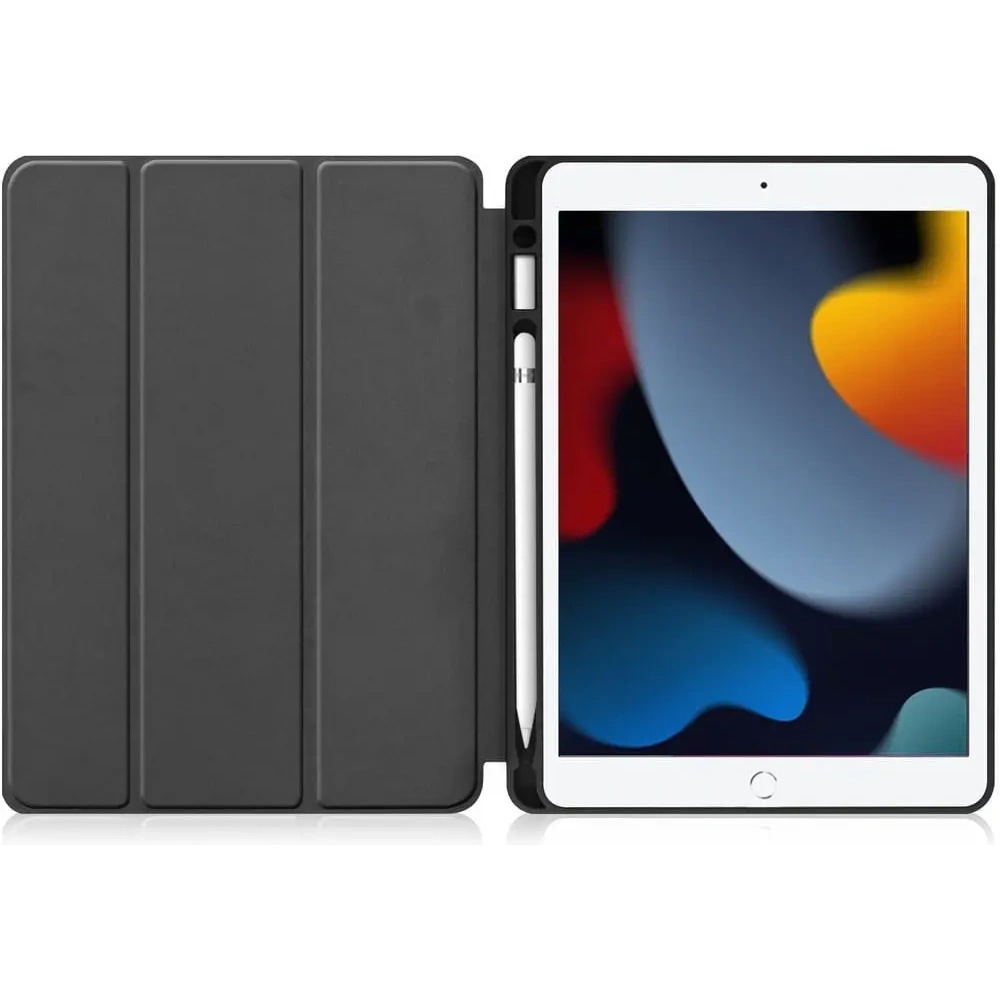 Etui Bizon Case Tab Lizard do Apple iPad 9/8/7 10.2 2021/2020/2019 błękitne