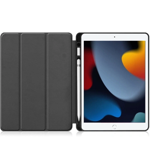 Kup Bizon Case Tab Lizard Apple iPad 9/8/7 10.2 2021/2020/2019 verde închis - BIZ48 - {ean13} - Sklep Home Screen