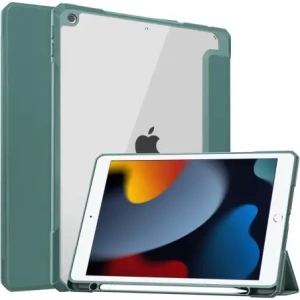 Kup Carcasă Bizon Tab Clear Matt Apple iPad 9/8/7 10.2 2021/2020/2019 verde închis - BIZ49 - {ean13} - Sklep Home Screen