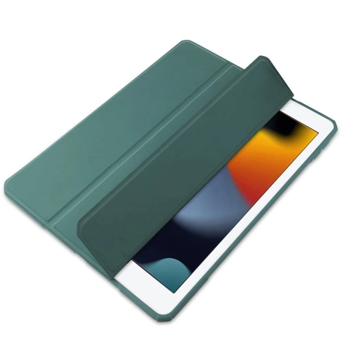 Kup Carcasă Bizon Tab Clear Matt Apple iPad 9/8/7 10.2 2021/2020/2019 verde închis - BIZ49 - {ean13} - Sklep Home Screen