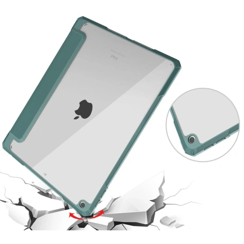 Kup Bizon Case Tab Clear Matt Apple iPad 9/8/7 10.2 2021/2020/2019 dunkelgrün - BIZ49 - {ean13} - Sklep Home Screen