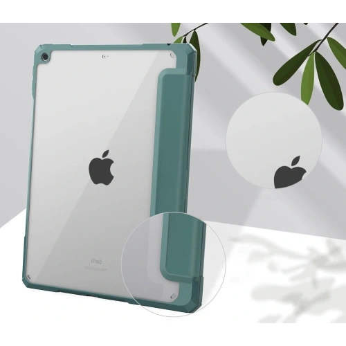 Kup Carcasă Bizon Tab Clear Matt Apple iPad 9/8/7 10.2 2021/2020/2019 verde închis - BIZ49 - {ean13} - Sklep Home Screen