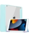 Caz Bizon Tab Clar Matt Apple iPad 9/8/7 10.2 2021/2020/2019 albastru