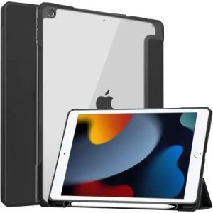 Kup Caz Bizon Tab Clear Matt Apple iPad 9/8/7 10.2 2021/2020/2019 negru - BIZ51 - {ean13} - Sklep Home Screen