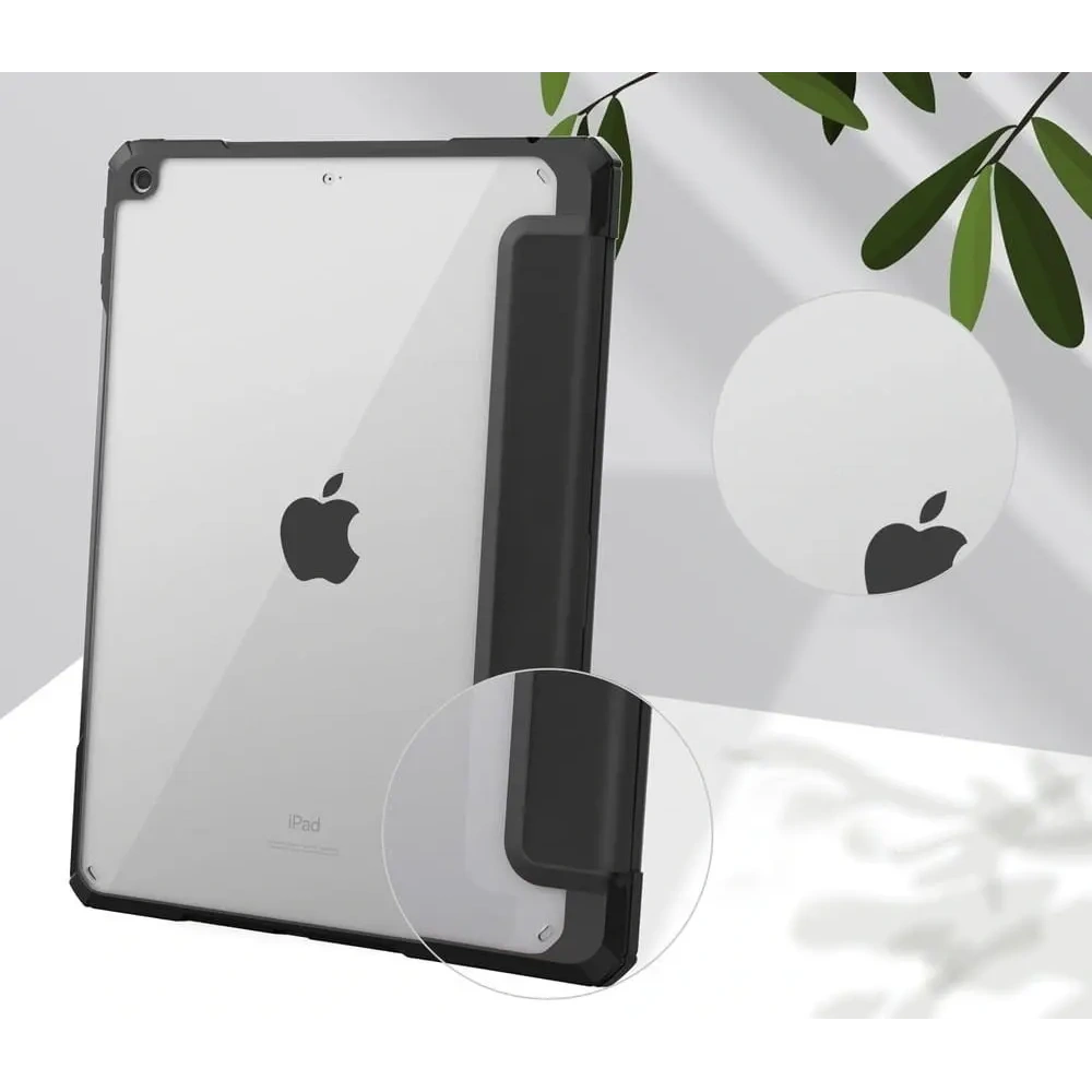 Etui Bizon Case Tab Clear Matt do Apple iPad 9/8/7 10.2 2021/2020/2019 czarne